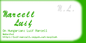 marcell luif business card